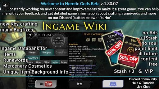 HERETIC GODS v1.30.06 MOD APK (Unlimited Money/VIP)
